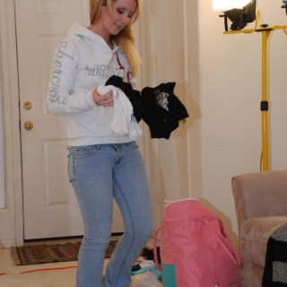 Веселую телочку зажарил крепкий конец